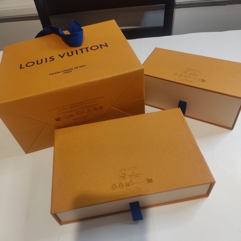 Louis Vuitton Bundle Two Empty Boxes With Small S… - image 3